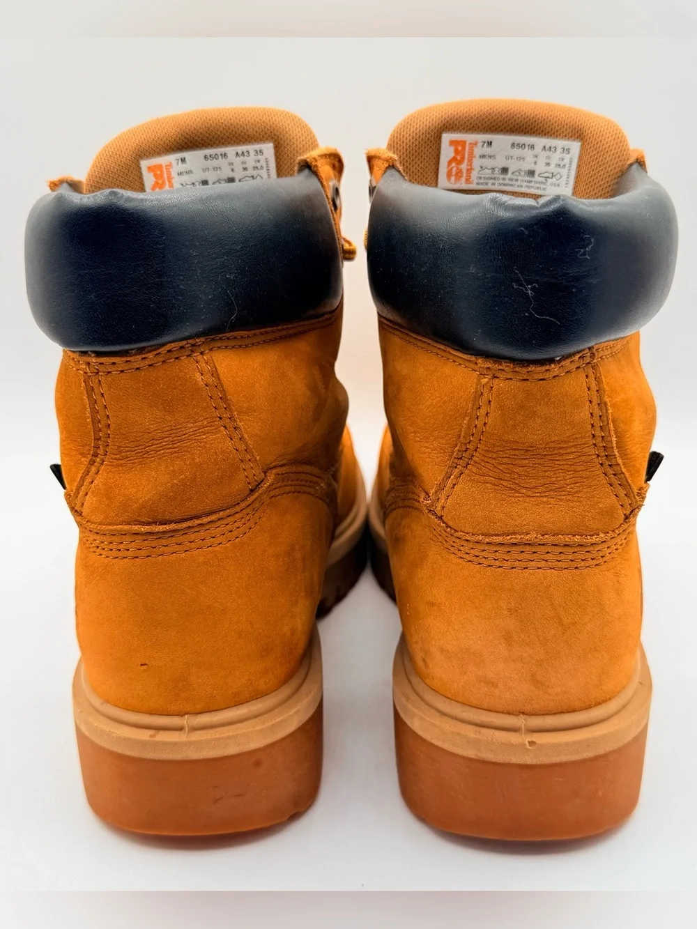 Timberland PRO 65016 Steel Toe Waterproof 6” Work Boots Men’s 7M Wheat 200g